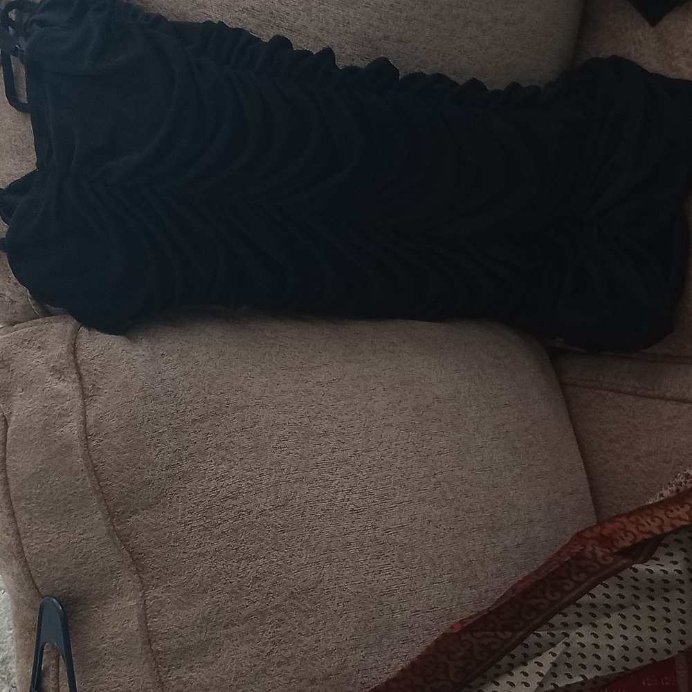 Black strapped dress